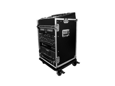 10U SLANT MIXER RACK / 10 U VERTICAL RACK SYSTEM WITH CASTER BOARD