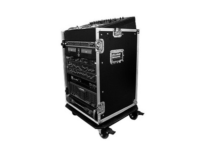 10U SLANT MIXER RACK / 12 U VERTICAL RACK SYSTEM WITH CASTER BOARD