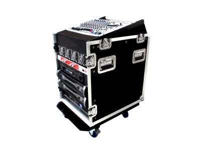 12U SLANT RACK, 12U VERTICAL RACK, WITH CASTERS