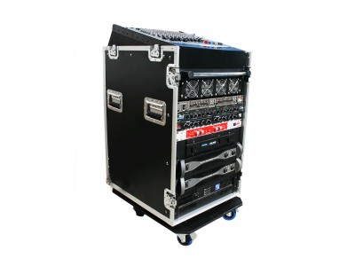 12U SLANT RACK, 16U VERTICAL RACK, WITH CASTERS