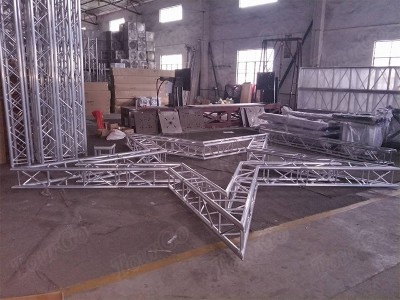 Tourgo Hight Quality New Design Spigot Wedding FIve Star Shaped Truss 6082-T6 Scaffolding Truss