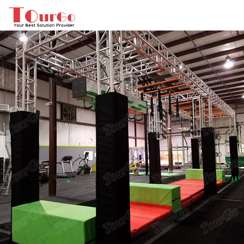 TourGo Commercial American Ninja Courses Adventure Obstacle Course Equipment For Adults