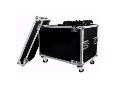 SMALL VERSION – MOVING HEAD CASE FOR 2 X TYPE 250 SMALL HEADS IN HANGING POSITION W/ CASTER PLATES