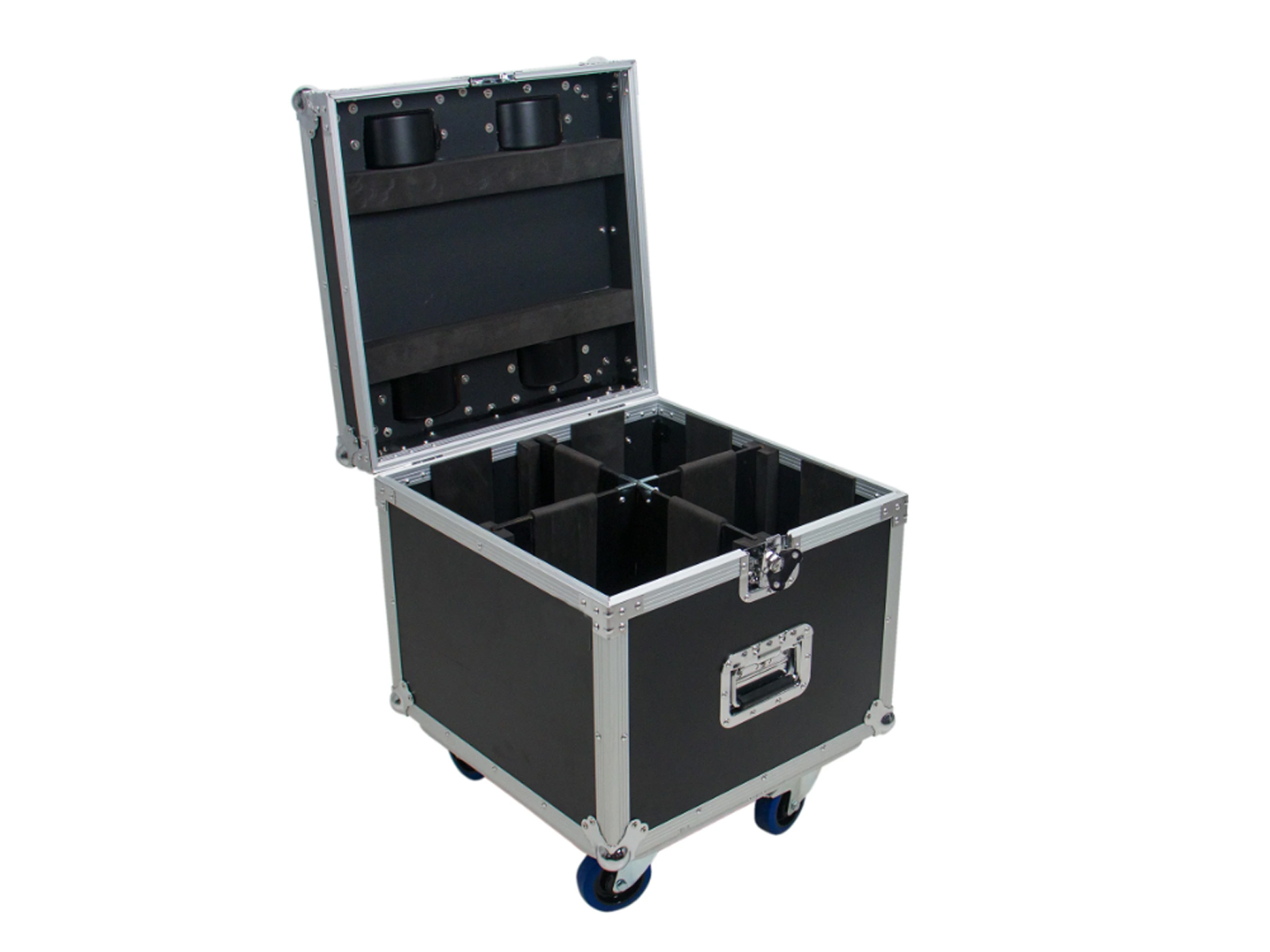 PAR CAN LIGHT CASE FOR 4 UNIT P64 LIGHT WITH WHEELS