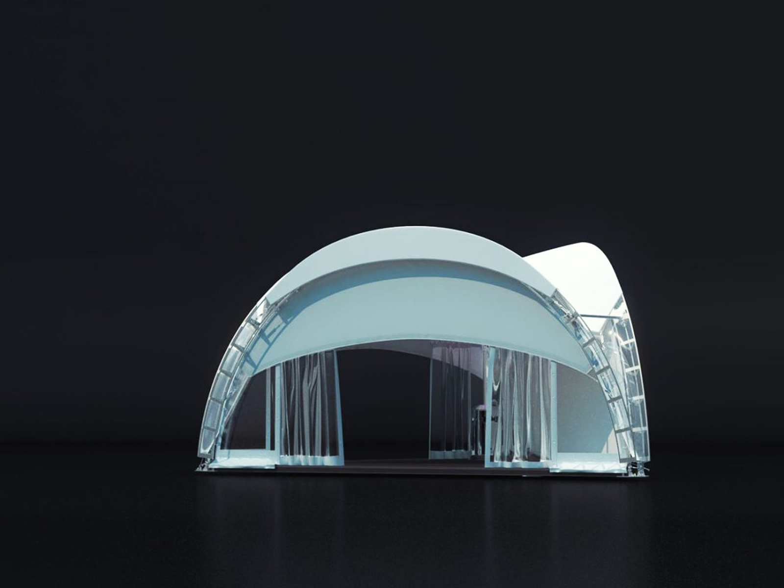 Professional Hot Sale Outdoor Camping Tent Arched Frame Structure warehouse tent