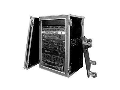 14U AMPLIFIER DELUXE CASE – 18 INCH SHOCK MOUNT WITH CASTER BOARD
