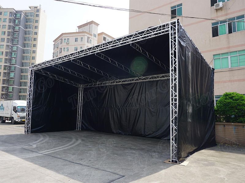 Tourgo Aluminum lighting stage truss roof truss systems with canvas