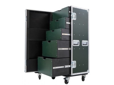 5 Drawer Universal Production Flight Case in Green
