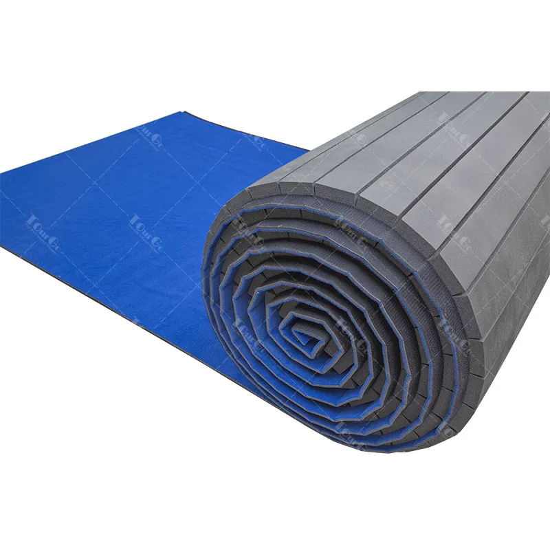 OEM 2023 gymnastic flooring mat carpet bonded foam rhythmic roll cheerleading mats gymnastics mat