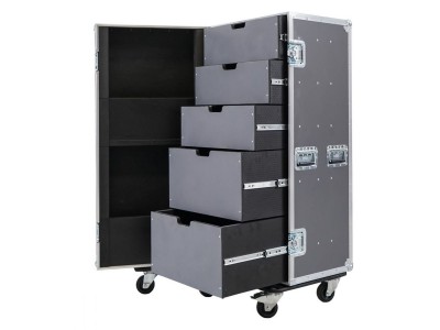 5 Drawer Universal Production Flight Case in Grey