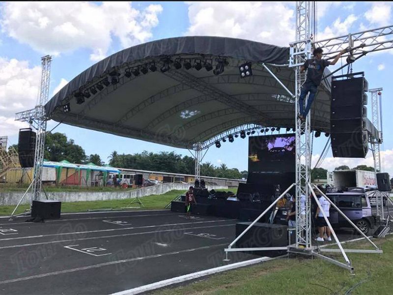 TourGo Aluminum Arch Roof Truss, Stage Roof Trusses for Outdoor Events