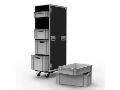 16 Drawer Euro Container Flight Case