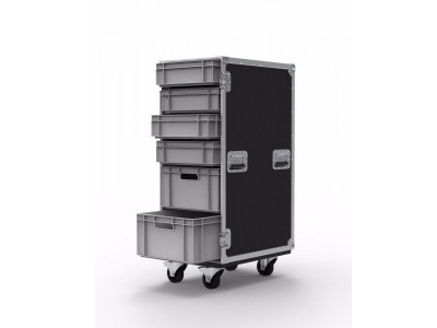 16 Drawer Euro Container Flight Case