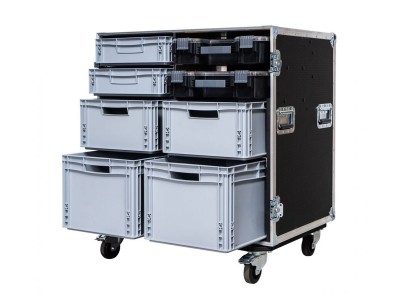 6 Euro Drawer with 2 Fatmax Organisers Flight Case