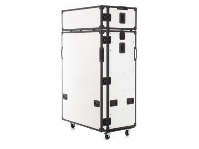 Motorsport Wardrobe Flight Case with Storage in White