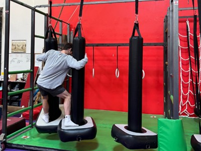 Air Ninja Obstacles- Inflatables Ninja Warrior Course Air Piston B