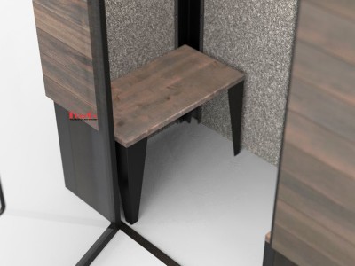 2 Person Privacy Phone Booth-3