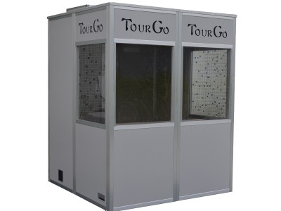 Tourgo light-weight full size interpreter booths for 2 persons