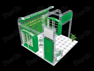 TourGo New Design Cheap Trade Show Exhibit Booth Alumimum Display Truss System 10′ x 20′