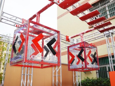Ninja Warriors Swing Course Fitness Elements ninja giant cubes