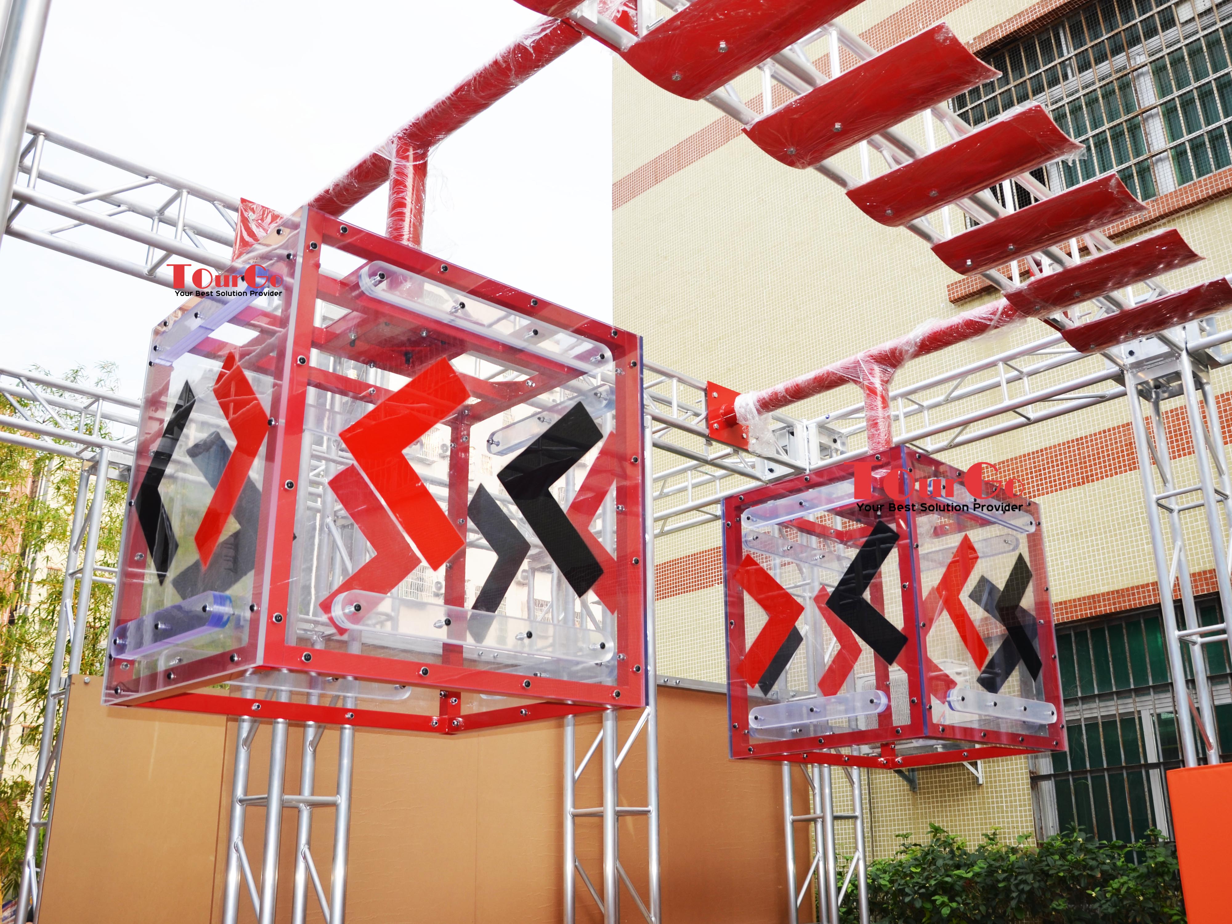 Ninja Warriors Swing Course Fitness Elements ninja giant cubes