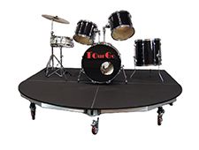Portable Aluminum Round Stage Drum Riser For Sale