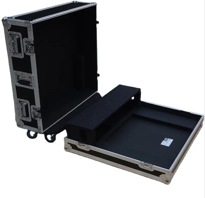 Flip-Ready Easy Retracting Midas M32R Live Mixer Cosnole Case with 1U Under