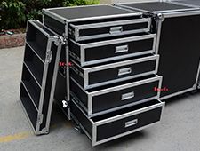 Custom Toolbox Multi-function Production Office 5 Drawers Cabinet Utility Flight Road Case for Interpretation Equipment