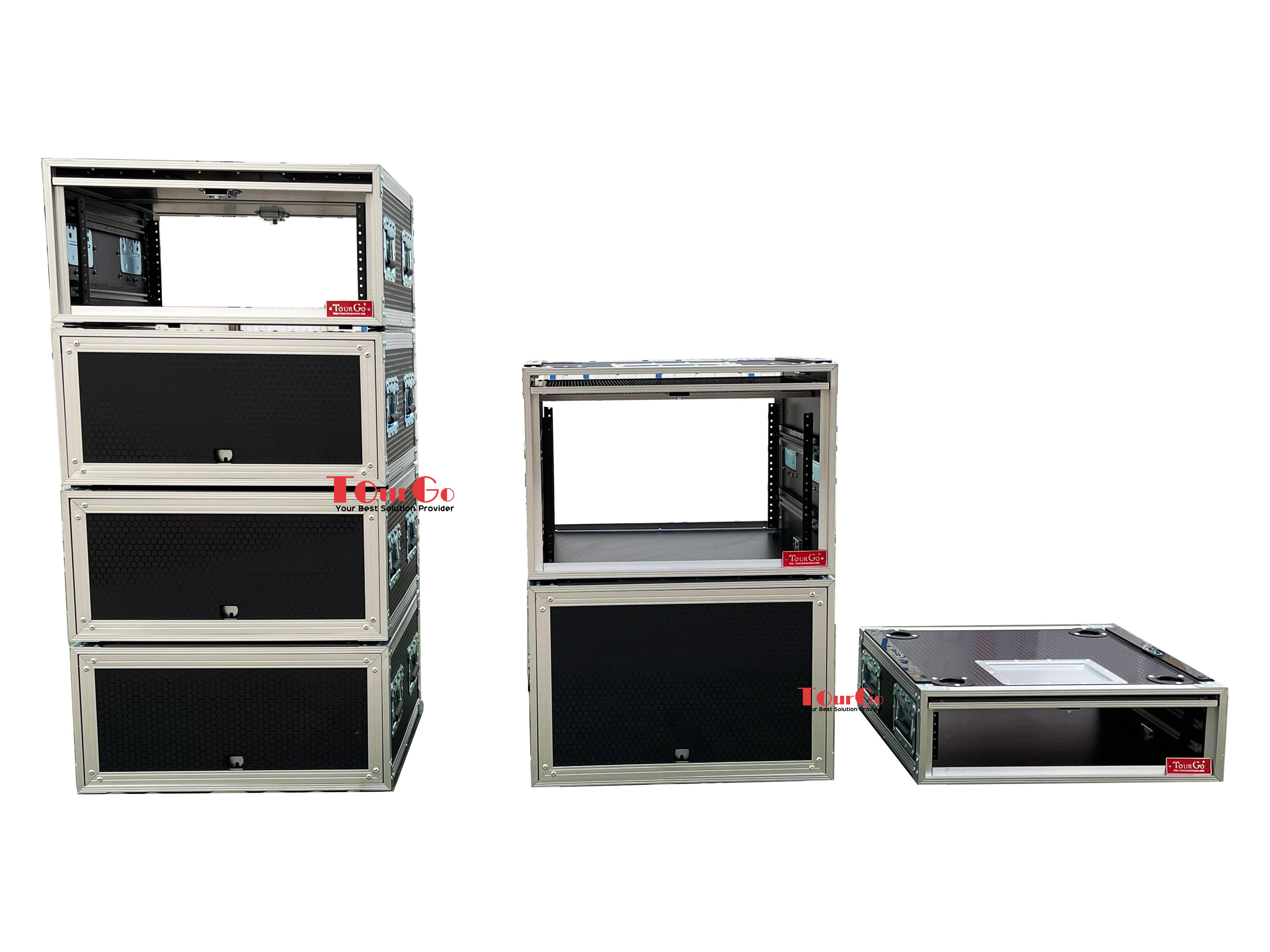 19” 2U 4U 6U 8U Rack Road Case Slam Door Rack Cases Sliding Door Flight Case