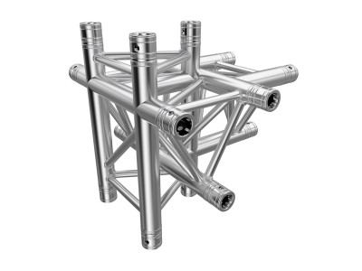 F33 Tri Truss 5 Way Horizontal T- to Vertical Junction (Up & Down)