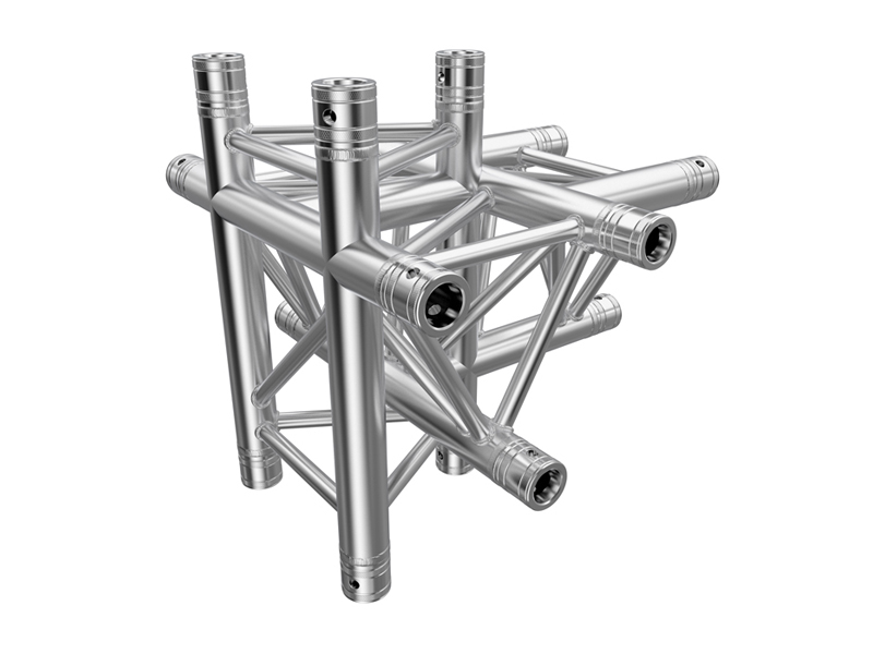 F33 Tri Truss 5 Way Horizontal T- to Vertical Junction (Up & Down)