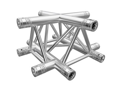 F33 Tri Truss 4 Way Horizontal X-Junction