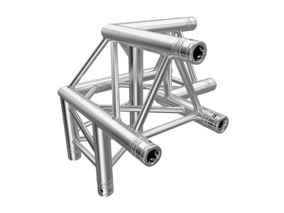 F33 Tri Truss 3 Way 90° Horizontal Corner (Apex Up) to Vertical Junction Left