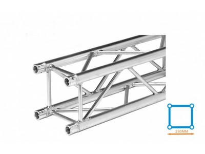 F34P 290mm Square Truss, Straight Segments 0.5m to 5.0m Length