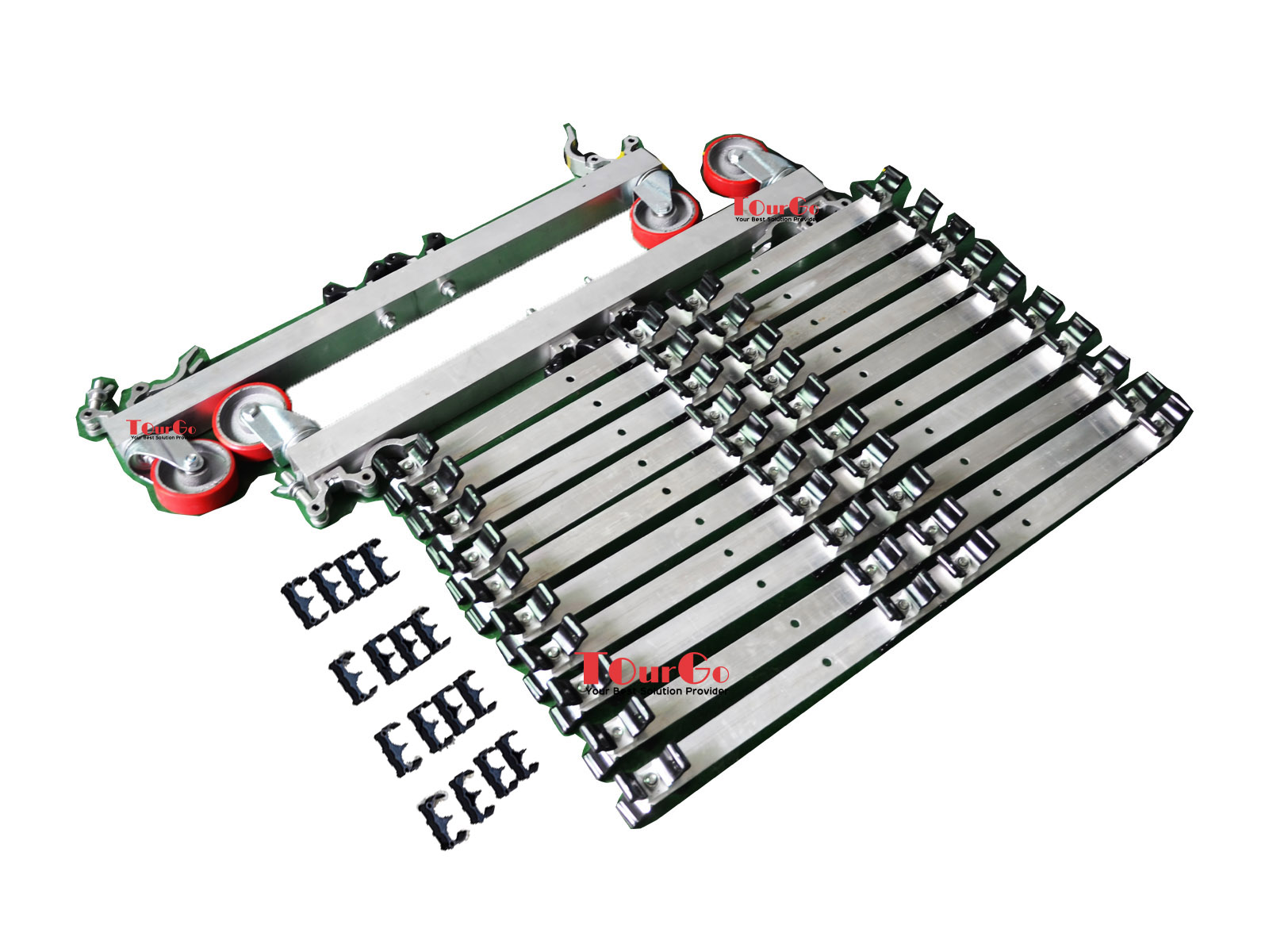 Truss cart with plastic connector support