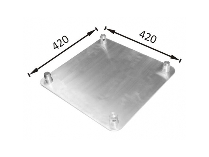 ALUMINUM F44/F44P(400MM) BASE PLATE FIT SQUARE TRUSS