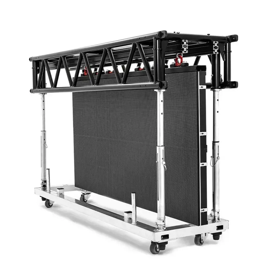 aluminum 5ft 8ft 10ft PRT pre rigged concert touring pre rig truss for transporting LED Video Screen and moving head lights
