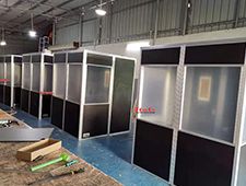 Black Full Size Translation Booth