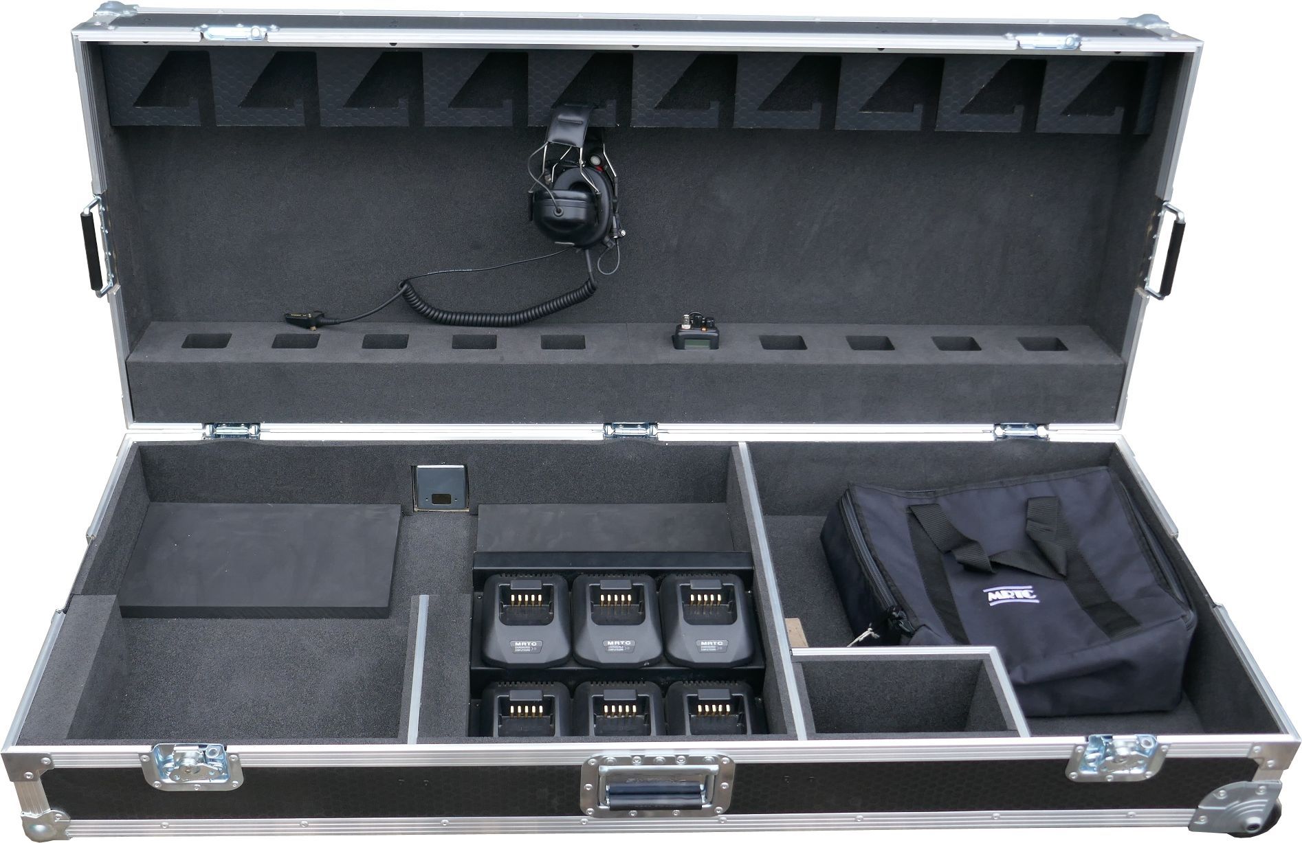 2 Radio Headset Flightcase