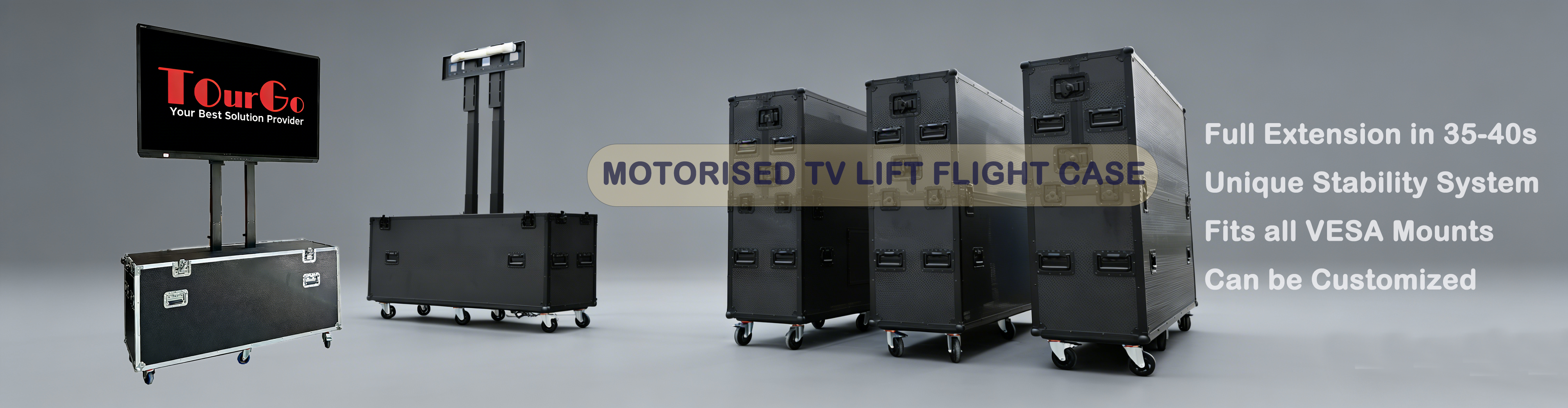Motorised TV Flight Cases