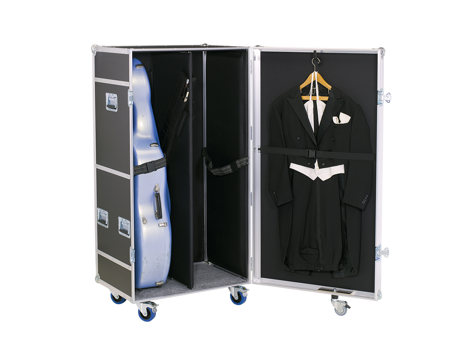 Flight case for cello and accessories