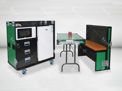 Mobile bar counter flight cases