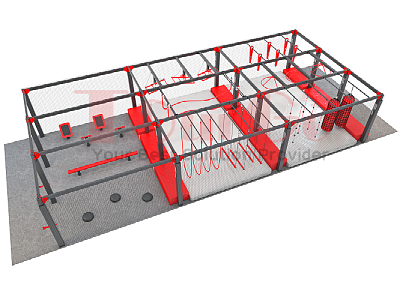 Ninja Warrior Obstacle Courses Steel Structure Frame