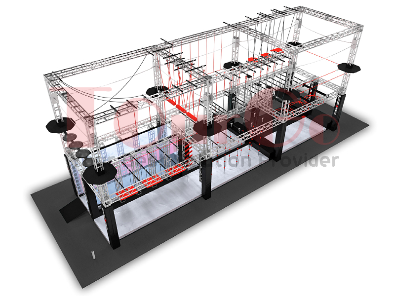 Ninja warrior training aluminium truss system Ground-based course