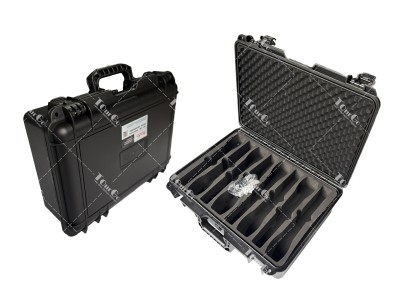 8 Slot PP Material Handheld Aviation Case for Wireless Microphones Portable Shockproof Mic Storage Transport Case for Stage Event Concert