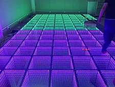 China RGB 3D Mirror Wireless Led Dance Floor For DJ Stage Wedding Event
