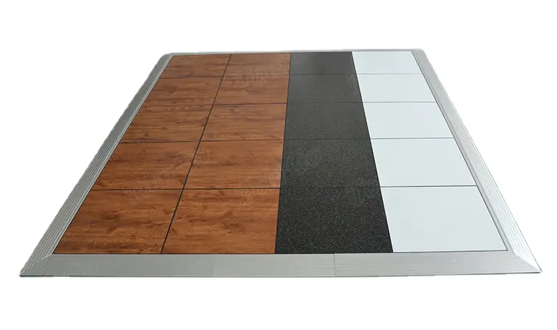 Tourgo Wooden Floor Tiles with PVC Portable Cheap Dance Floor for Sale