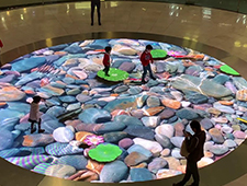 Indoor outdoor underground interactive dance floor P2.9mm 3.9mm 4.81mm video display 3d mirror light portable led floor screen