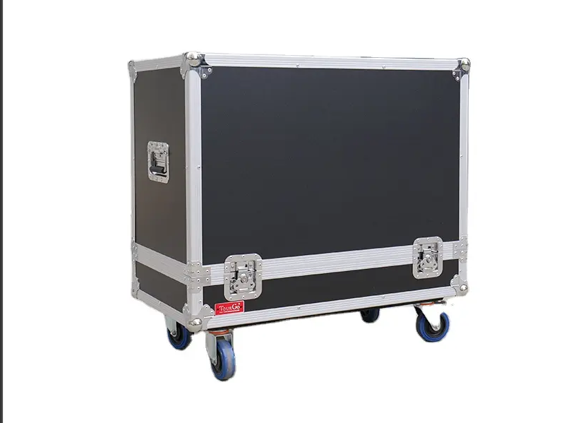 Custom Engineered Line Array Flight Case For 2 RCF HDL6-A Speakers With Wheels
