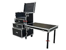 TourGo custom detachable combination Shock proof drawer printer router flight Case with side table